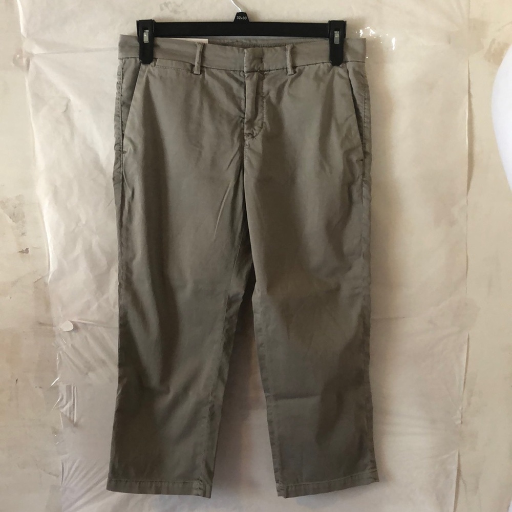 BANANA REPUBLIC Women’s Grey Straight Crop Chinos